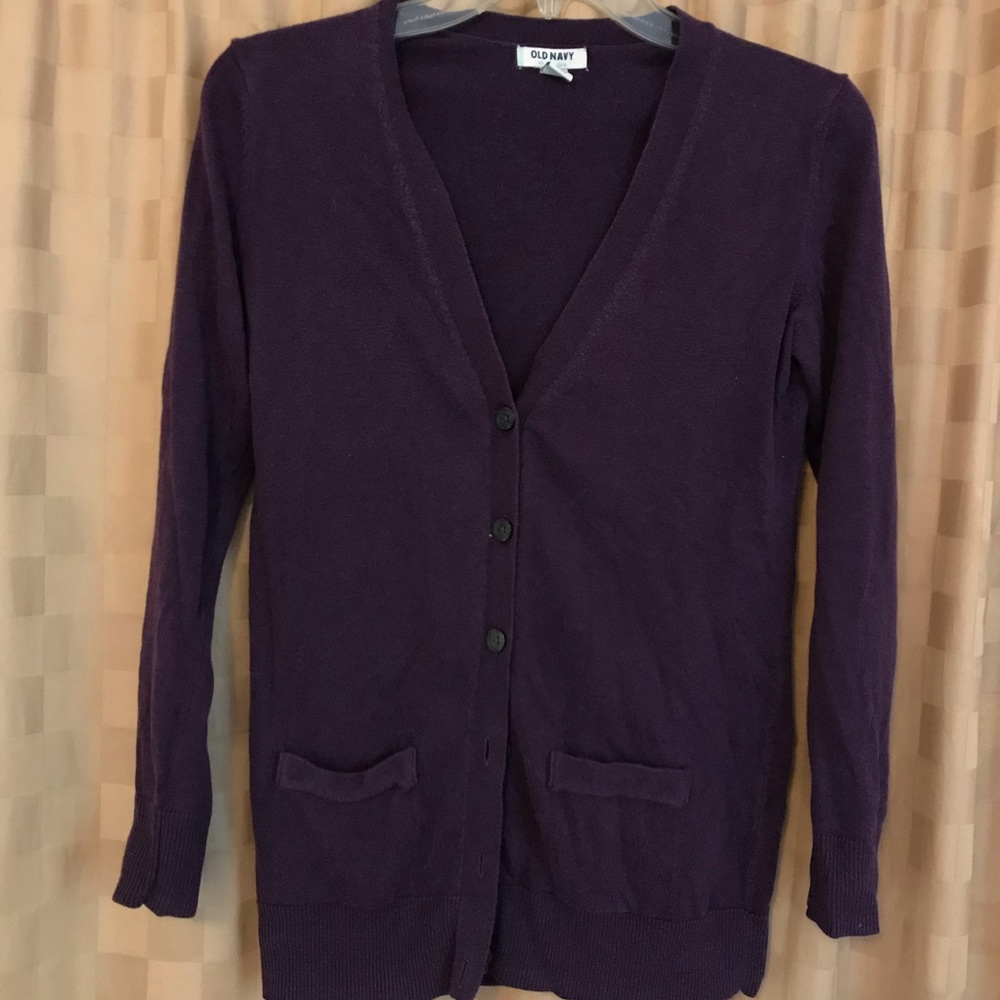 Old Navy Purple Cardigan